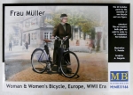 Thumbnail MASTERBOX 35166 FRAU MULLER WOMAN BICYCLE EUROPE WWII ERA